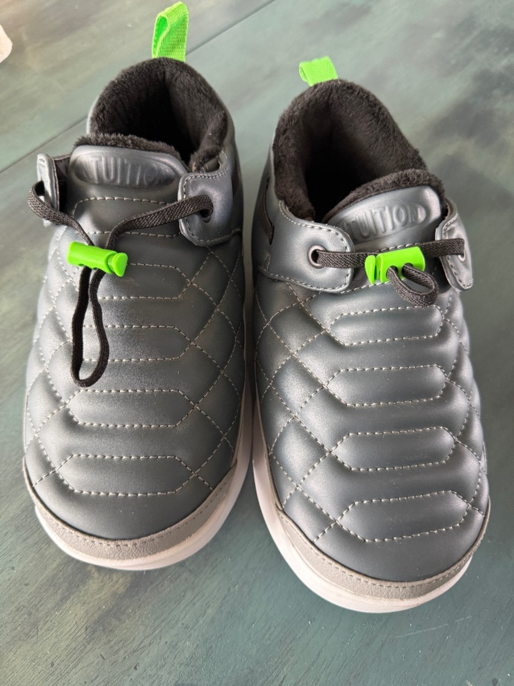 Intuition Low Rise Camp Bootie New Without Tags Granville Grey/Lime